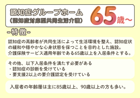 認知症グループホームの入居可能年齢