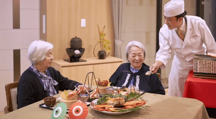 シェフが腕をふるう四季折々の食事イメージ